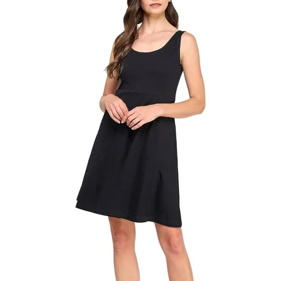 Women's Organic Cotton Tank Dress Sleeveless Pockets Casual X-Large - Picture 2 of 7